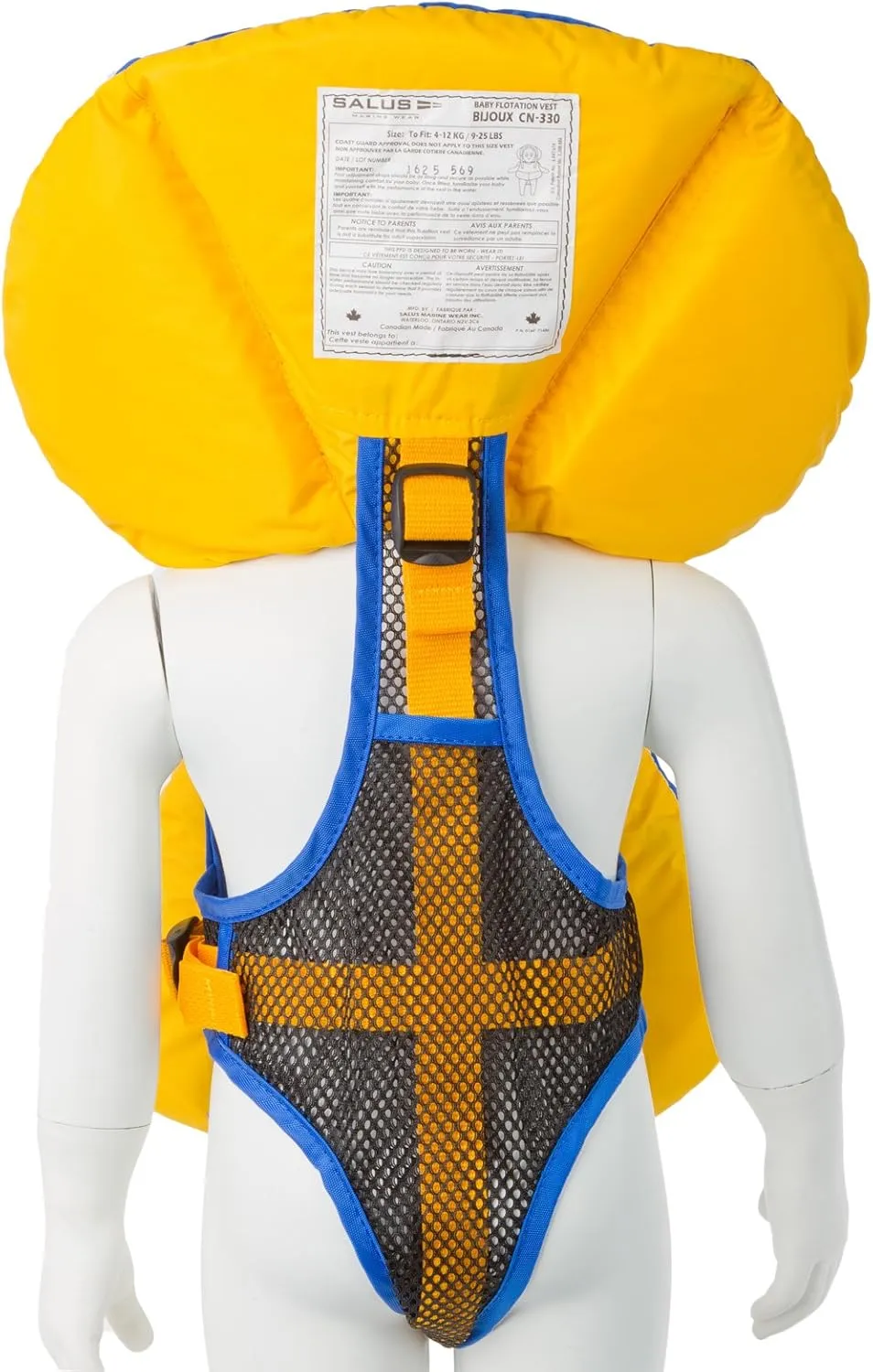 Salus Bijoux Baby Vest: Flotation Jacket for Infants 9-25 lbs