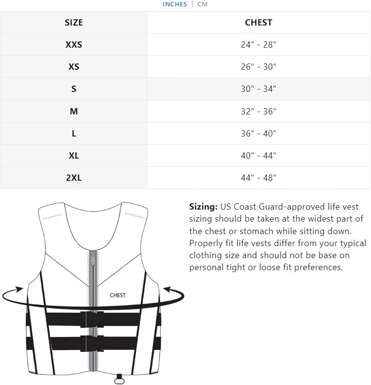 S.Bonifay Baller Neoprene Coast Guard Approved Life Jacket PFD