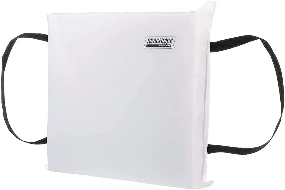 Seachoice Emergency Marine Foam Flotation Cushion, Square, 15 in. X 15 in, White