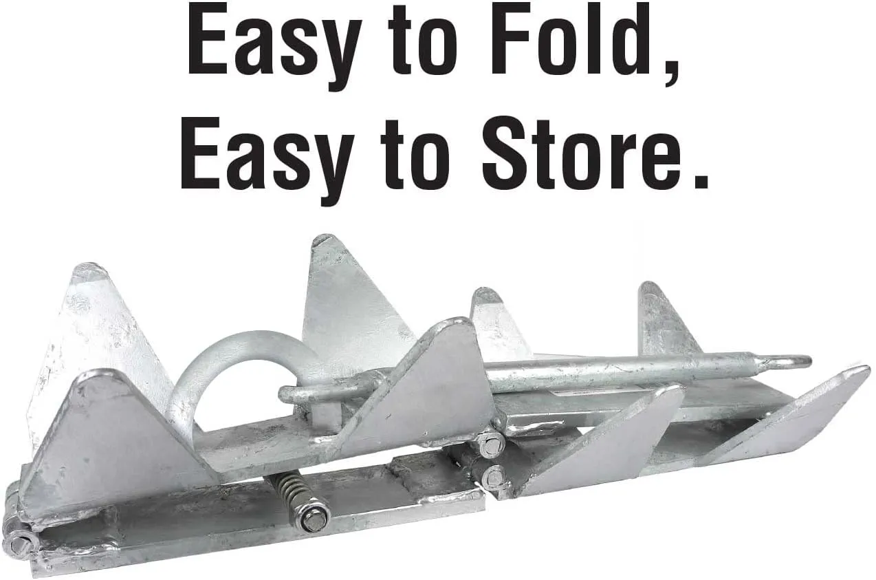 Seachoice Hot-Dipped Galvanized Steel Fold-and-Hold Anchor