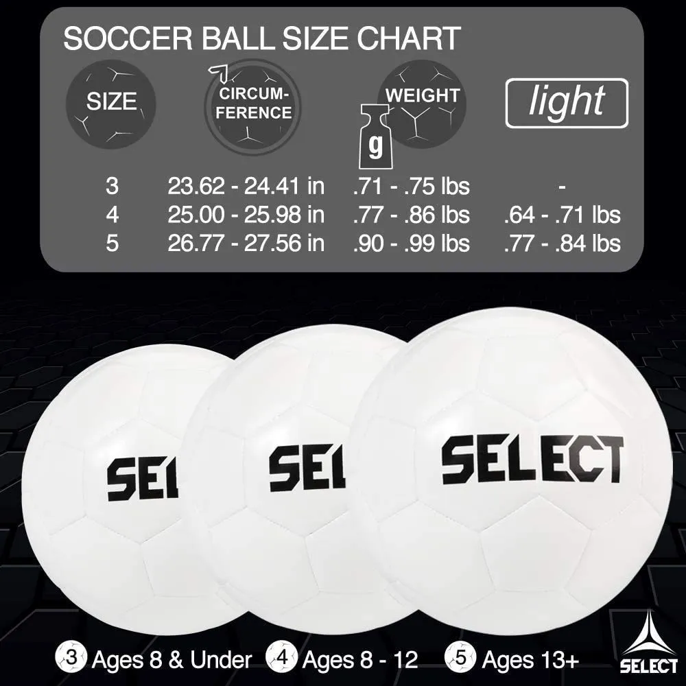 Select Brillant Super V22 Soccer Ball White/Grey/Blue Size 5 FIFA Approved