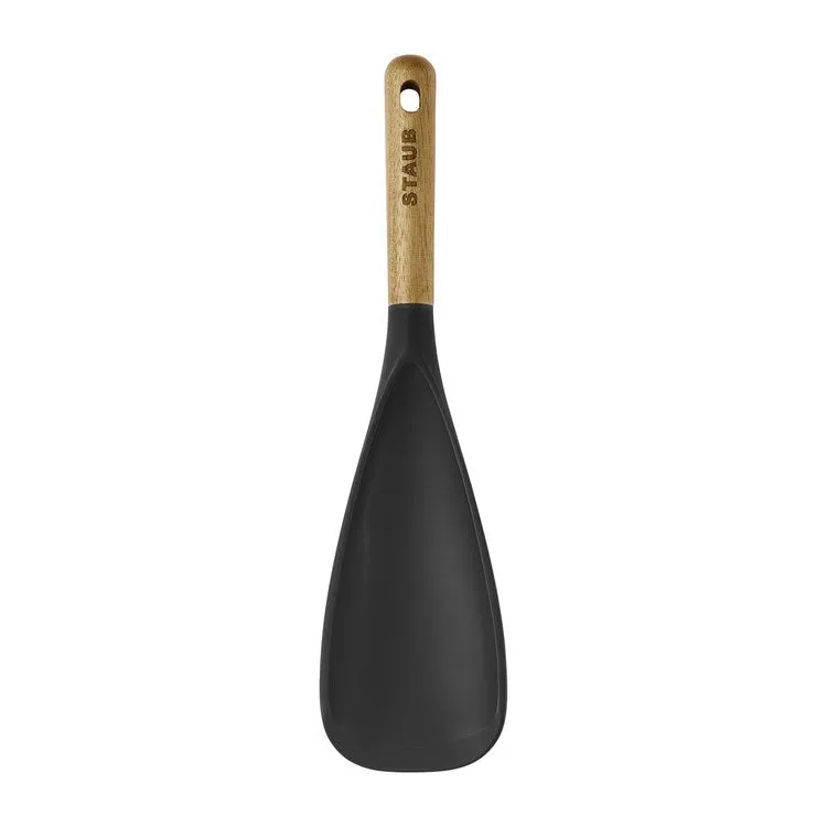 Silicone Multi-Function Spoon with Wood Handle