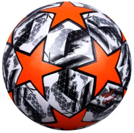 Size 5 High Quality Soccer Ball Champions League Orange Black White