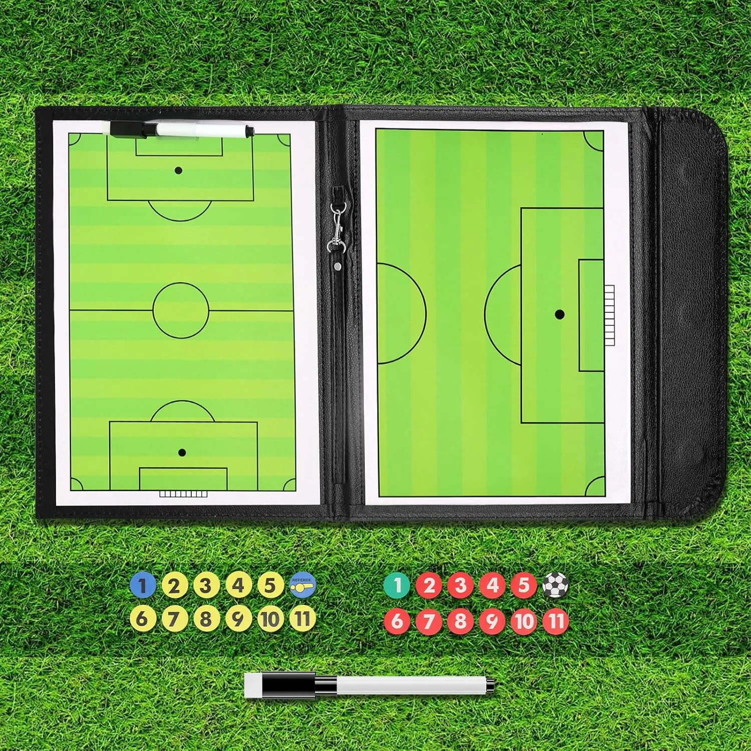 Soccer Coach Board,LCD Tactic Coaching Board,Digital Football Coaching Board,Writing Tablet Blackboard LCD Tactical Board with Stylus Pen for Strategy Planning and Training