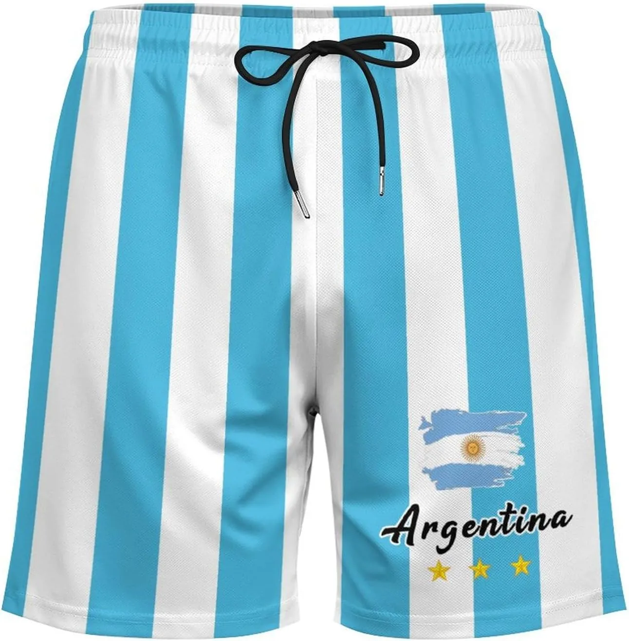Soccer National Team Shorts, Soccer Flag Beach Trunks Swim Hawaii Training Shorts for Fans Gifts Men S-2XL