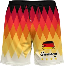 Soccer National Team Shorts, Soccer Flag Beach Trunks Swim Hawaii Training Shorts for Fans Gifts Men S-2XL