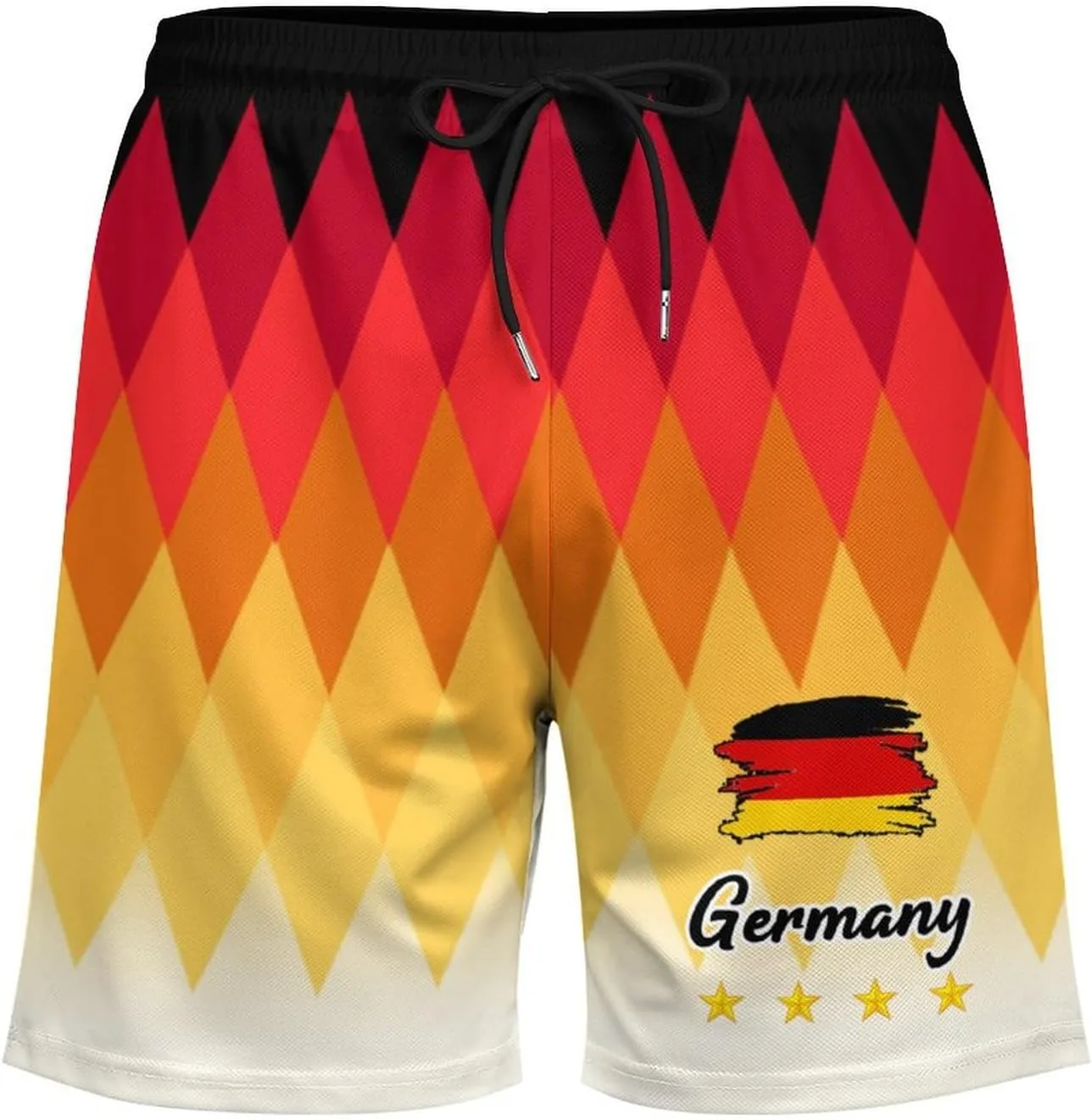 Soccer National Team Shorts, Soccer Flag Beach Trunks Swim Hawaii Training Shorts for Fans Gifts Men S-2XL