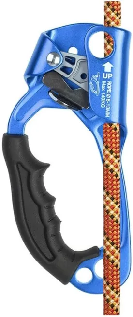 SRT Climbing Hand Ascender Aviation Light Alloy Mountaineering Rock Ergonomic Rappelling Gear Equipment Left Handled Ascender Arborist Tree Climber Rigging
