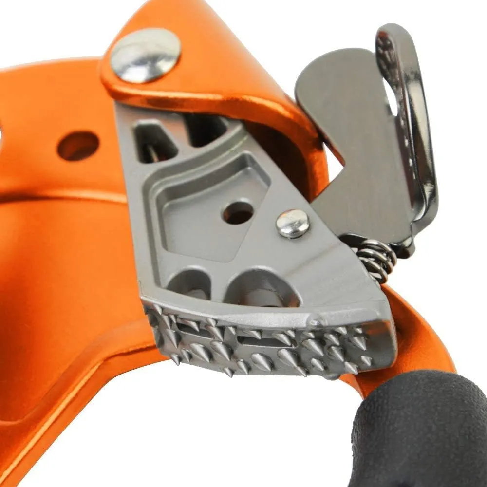 SRT Climbing Hand Ascender Aviation Light Alloy Mountaineering Rock Ergonomic Rappelling Gear Equipment Left Handled Ascender Arborist Tree Climber Rigging