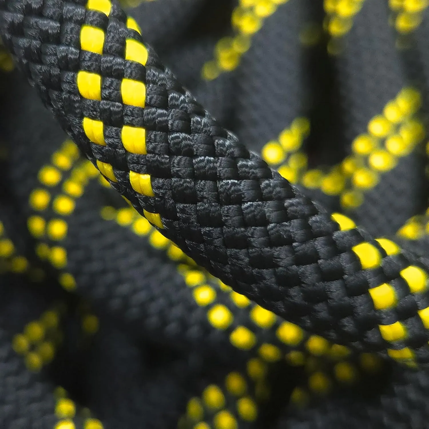 Static Climbing Rope 10.5mm UIAA Static Line Rappelling Rope Nylon Kern Mantle Rope for Escape Rope Rock Climbing, Mountain Tree Climbing, Hauling, Rescue
