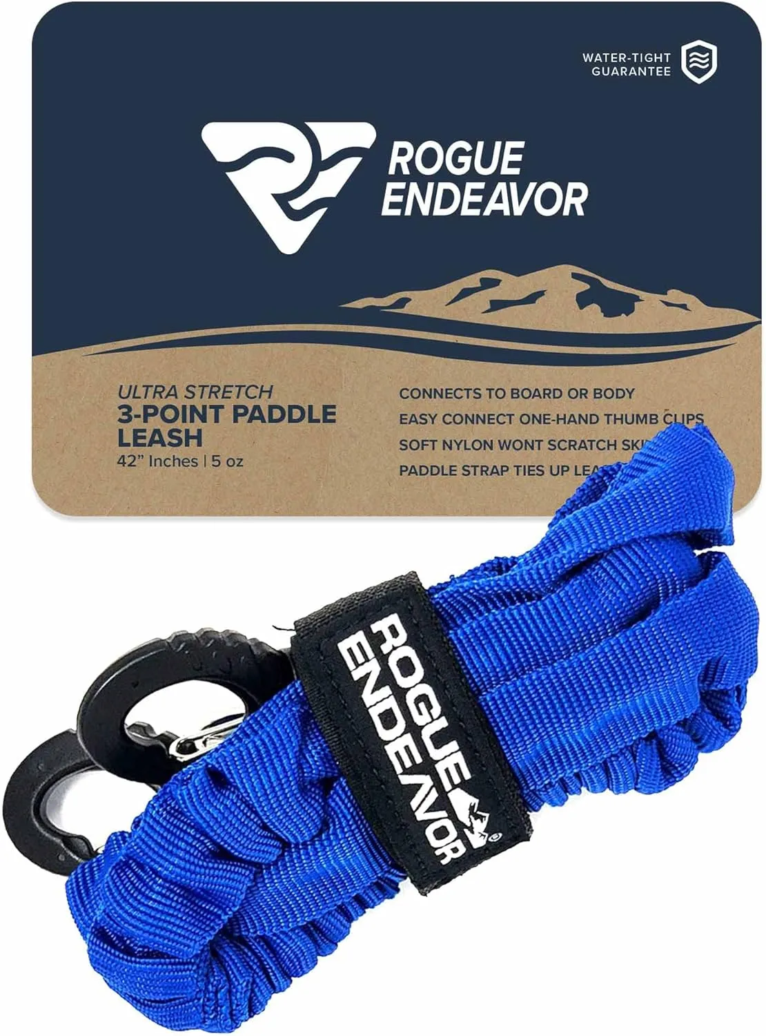 Stretch Nylon Rod & Paddle Leash System- Kayak Accessory Designed to Tether Your Paddle, Oar or Fishing Gear to Your Kayak, Canoe, Paddle Board or Other Small Watercraft