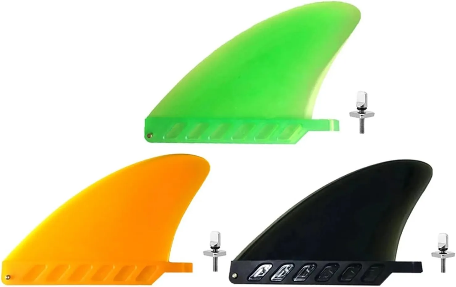 Surfboard Fins 4.6 Inch Surf Fins Surfboard Fin Soft Flex Center Fin Long Board Fin Air Sup Long Board Surfboard Inflatable Paddle Board Surfing Accessories (Color : Orange)