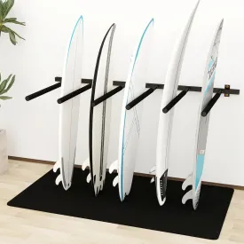 Surfboard Rack Wall Mount 6 Arms/8 Arms, Surfboard Rack for Wall with Rubber Mat, Vertical Paddle Board Storage Holds 6 Boards/8 Boards Storage Mount System at Home and Garage