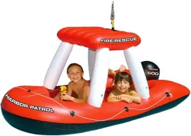 Swimline Fireboat Squirter Inflatable Pool Toy Red/White, 60 X 33 X 32"