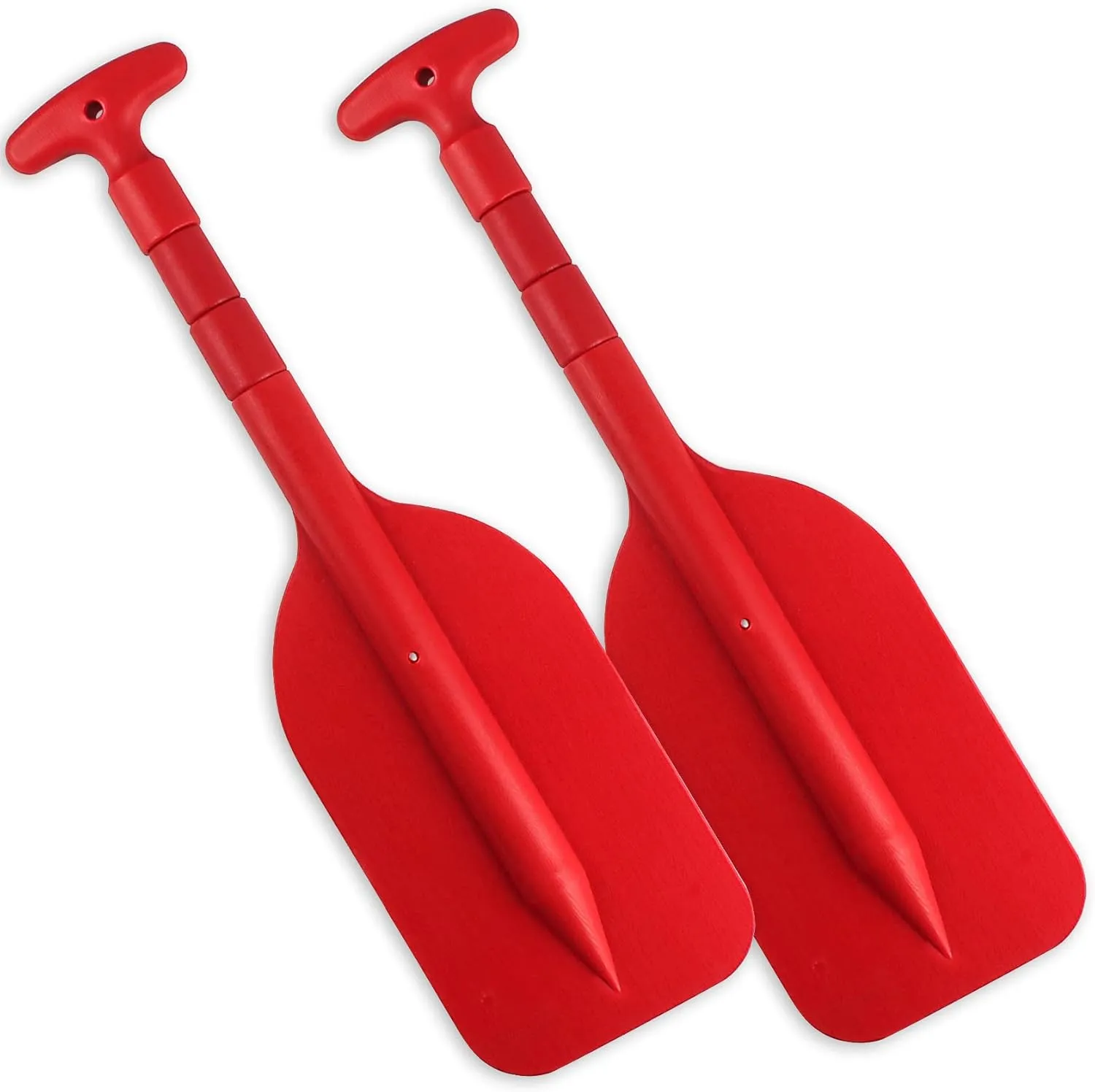 Telescoping Boat Paddle Collapsible Oar for Boat 21'' - 42'', Collapsible Paddle for Boat Kayaking Rafting Jet Ski Canoe Outdoor Kayak Water Sports and Safety Boat Accessories 2 Pack