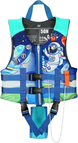 Toddler Swim Vest, Kids Swimming Floaties Jacket for 20-30-40-50 lbs Girls Boys for Boating, Pool, Beach, Learn to Swim