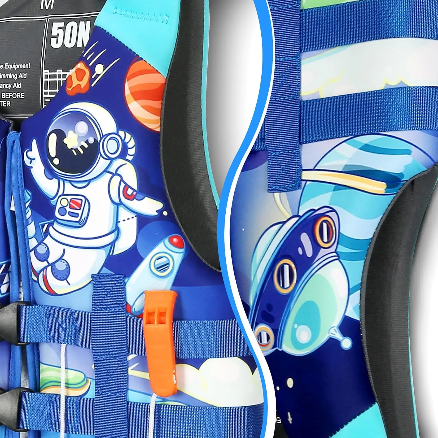 Toddler Swim Vest, Kids Swimming Floaties Jacket for 20-30-40-50 lbs Girls Boys for Boating, Pool, Beach, Learn to Swim