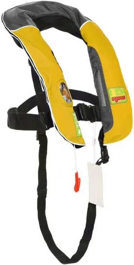 Top Safety Child Life Jacket with Whistle - Auto Inflatable Slim Lifejacket Life Vest PFD for Children Kids Youth - Boating Fishing Sailing Kayaking Surfing Swimming - Adjustable Life Saving Vest