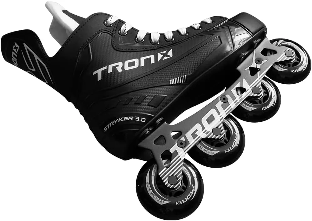 TronX Stryker 3.0 Senior Adult Junior Kids Inline Roller Hockey Skates, New Model