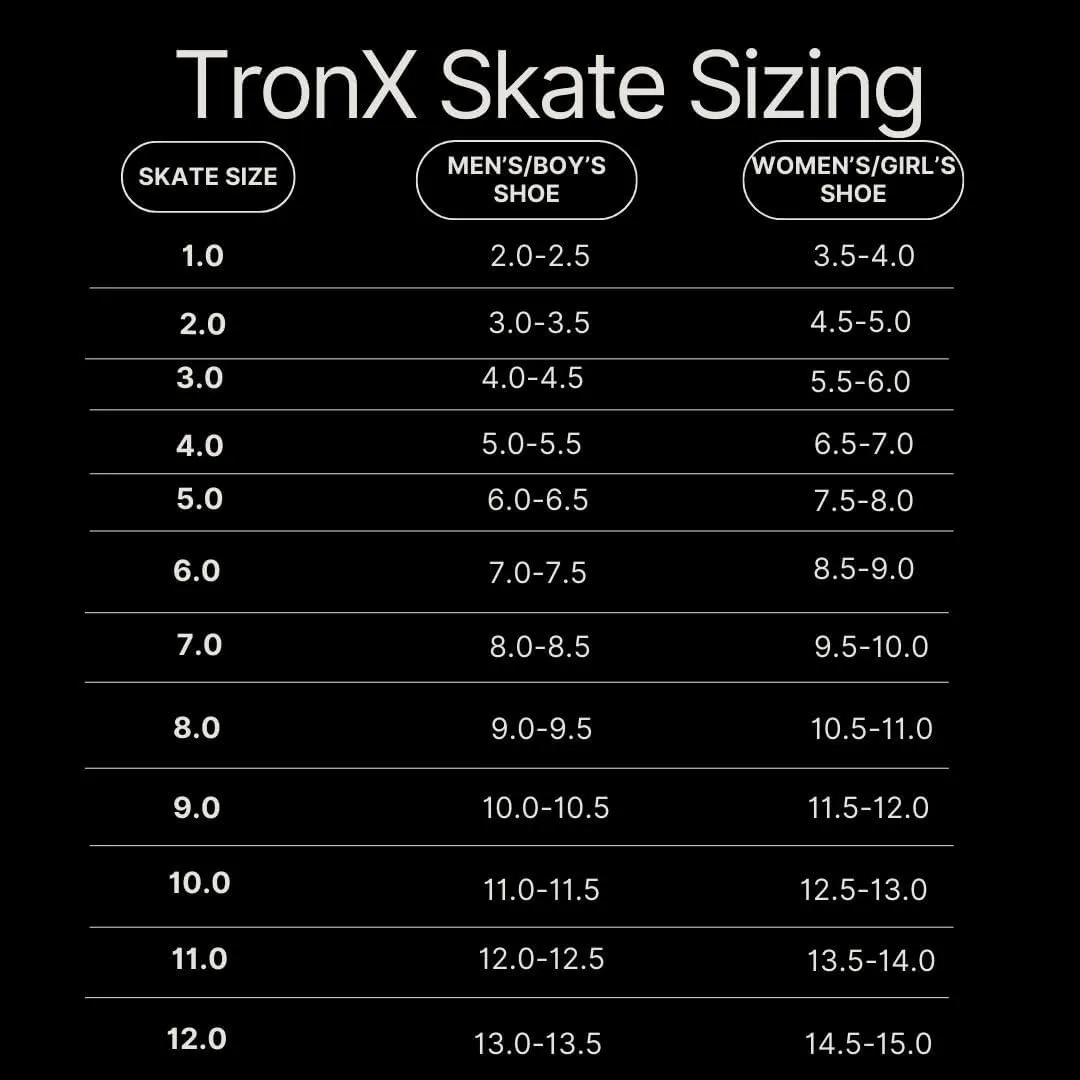 TronX Stryker 3.0 Senior Adult Junior Kids Inline Roller Hockey Skates, New Model