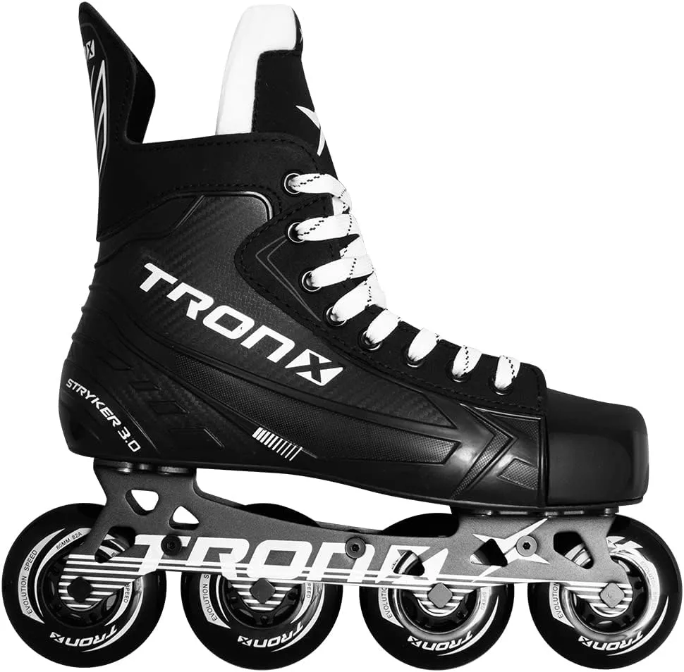 TronX Stryker 3.0 Senior Adult Junior Kids Inline Roller Hockey Skates, New Model