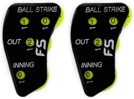 Umpire Indicator - Baseball Clicker Counter - Softball Pitch Count Clicker with 4 Dials - Ball and Strike Umpire Clicker - Balls, Strikes, Outs, and Innings Tracker for Ump