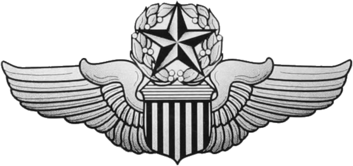 USAF Command Pilot Wings Decal - Veteran Owned Business