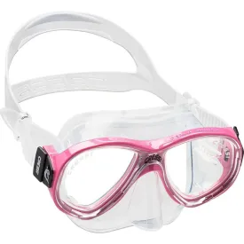 Used Cressi Perla Jr Scuba Dive Mask - Clear/Pink