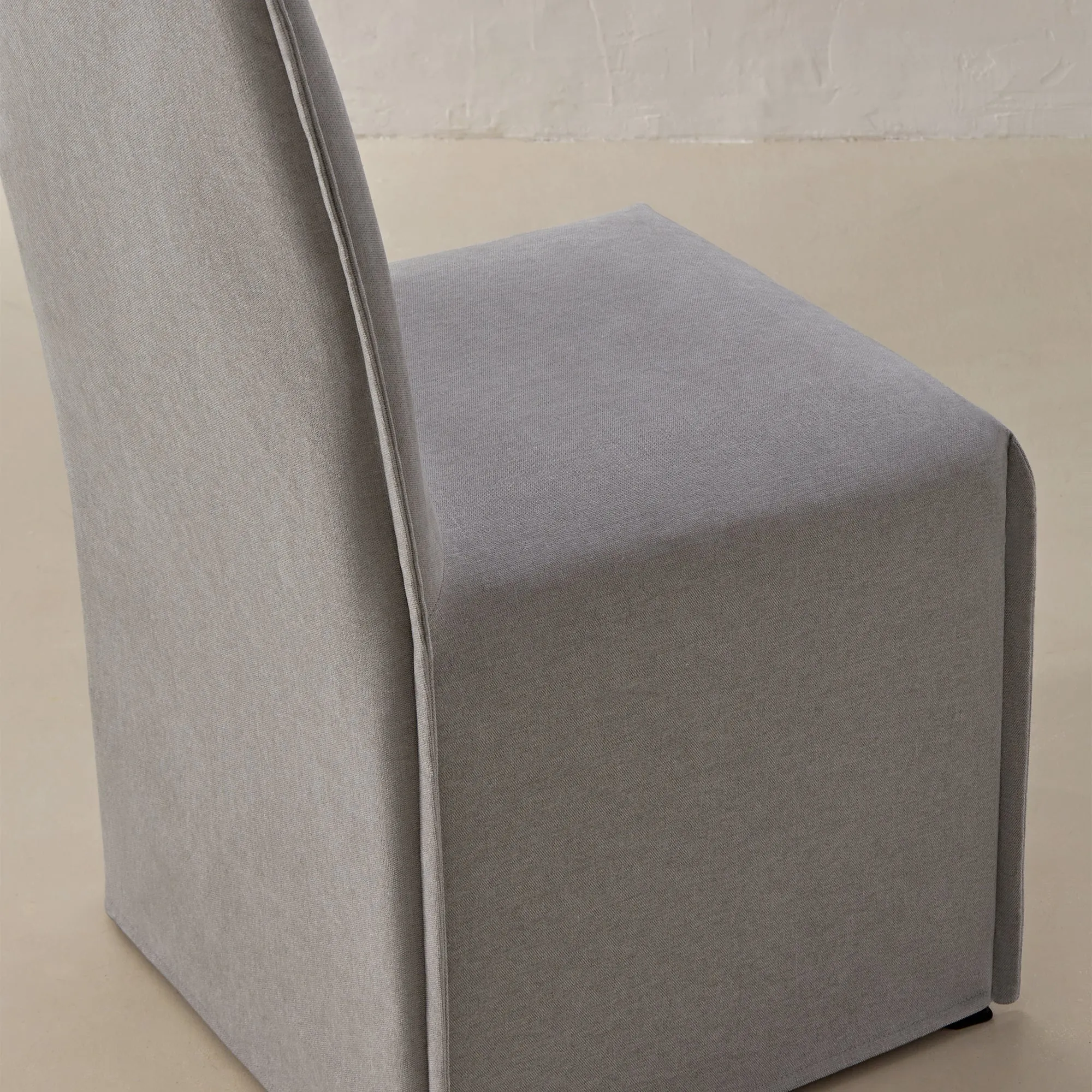 Washable Upholstered Dining Chair | 19” Back Height in Pumice