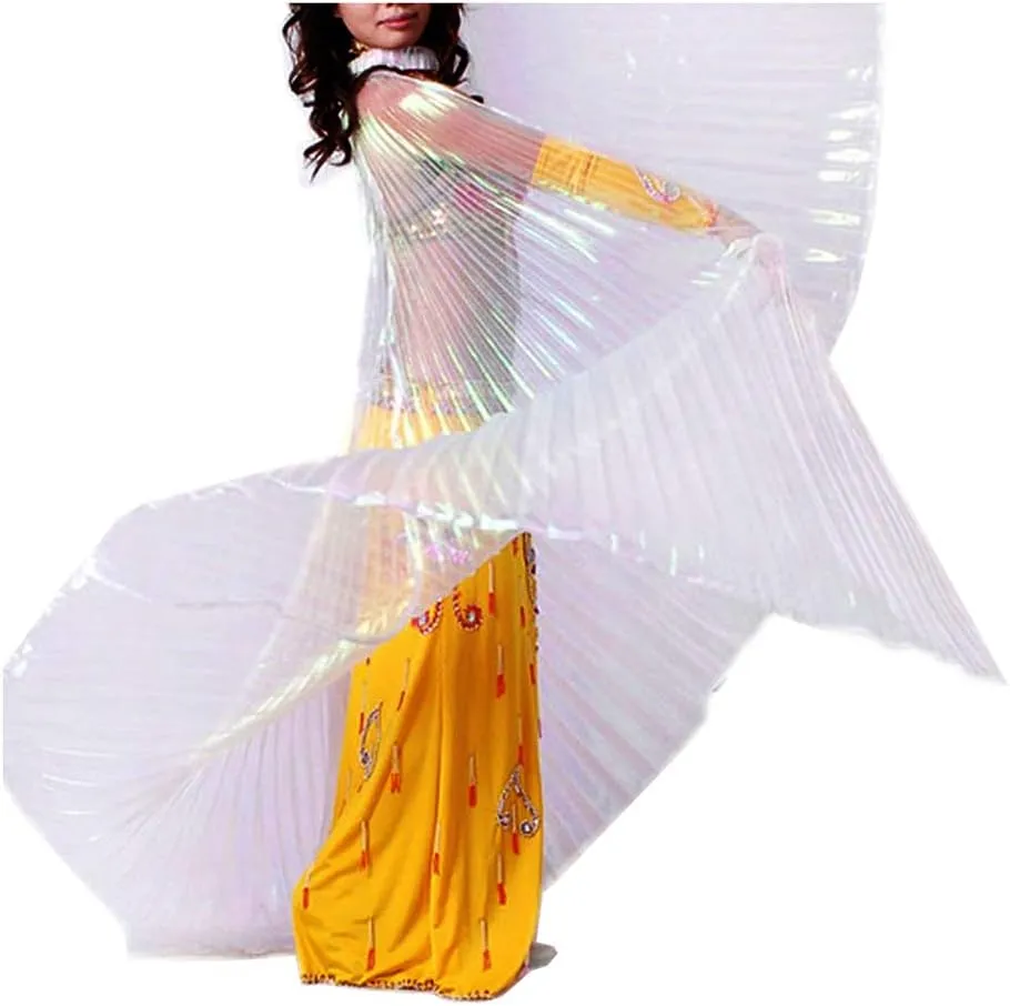 Wuchieal Women's Egyptian Egypt Belly Dance Costume Bifurcate Isis Wings