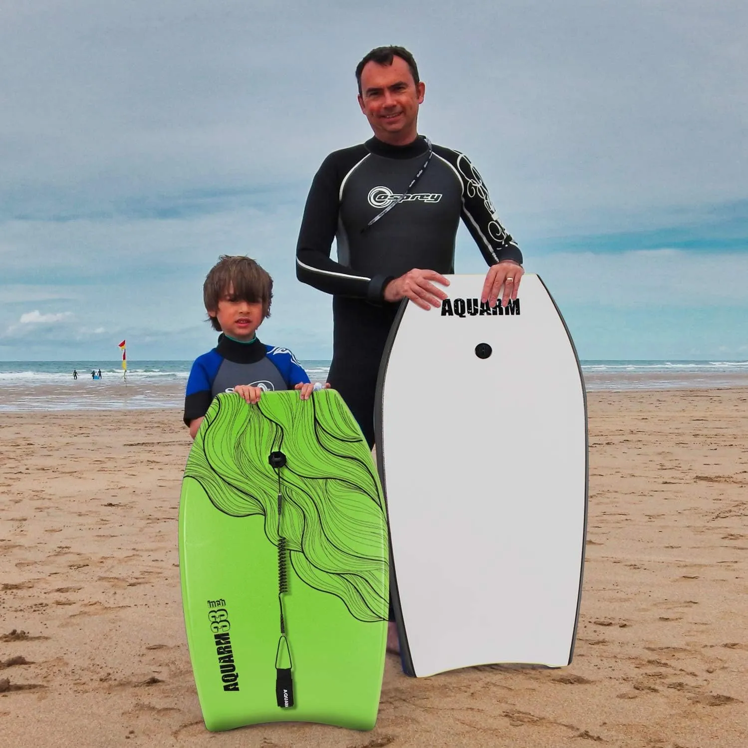 XPE Bodyboard 33-inch/36-inch/41-inch Bodyboarding with Premium Wrist Leash and Fin Tethers, Super Lightweight & Slick Bottom Perfect Surfing for Kids Teens and Adults