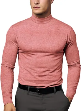 Zengjo Mock Turtleneck Thermal Undershirt Mens Long Sleeve Baselayer Shirts