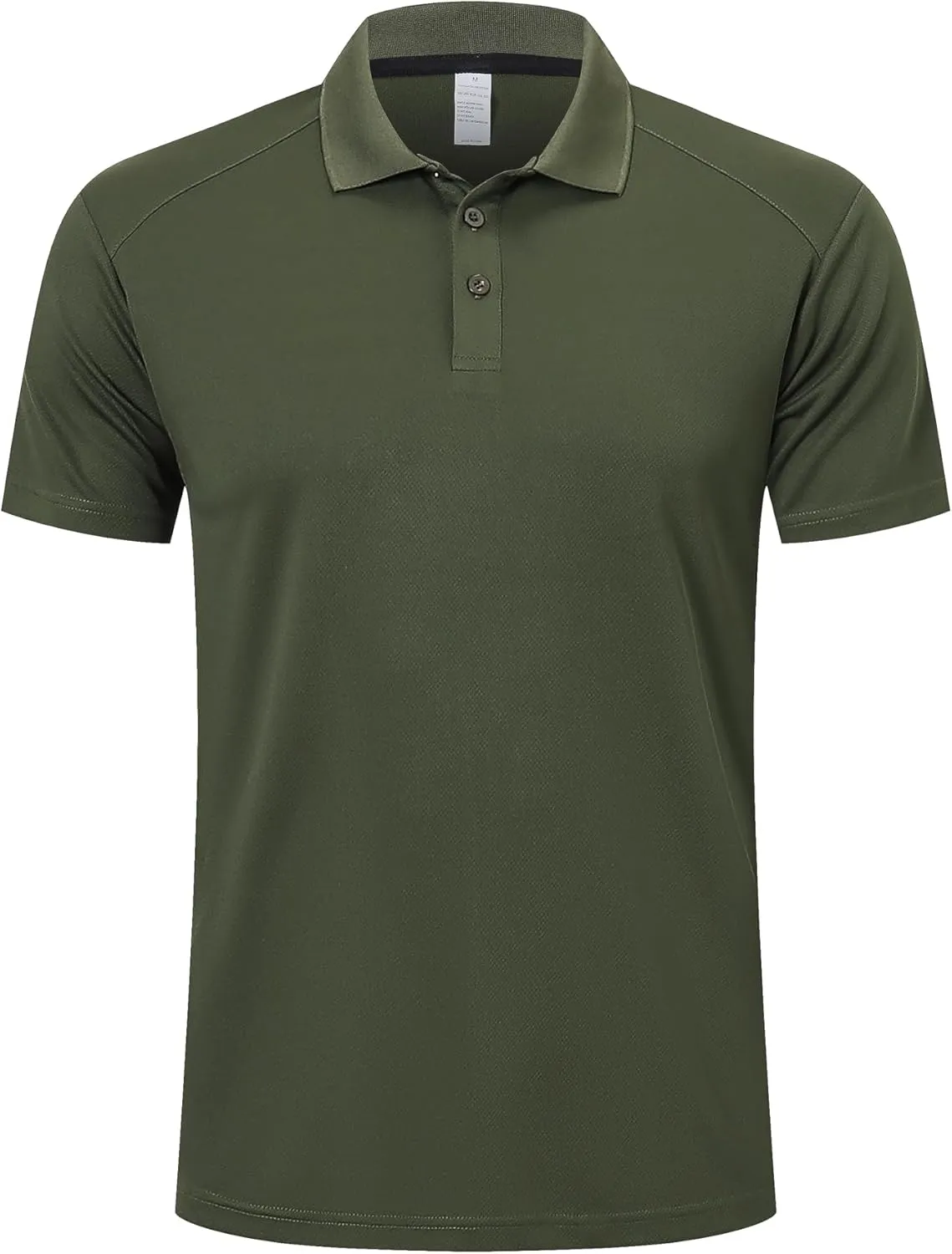 ZENGVEE Mens Polo Shirts Moisture Wicking Short Sleeve Performance Quick Dry Athletic Golf Shirts