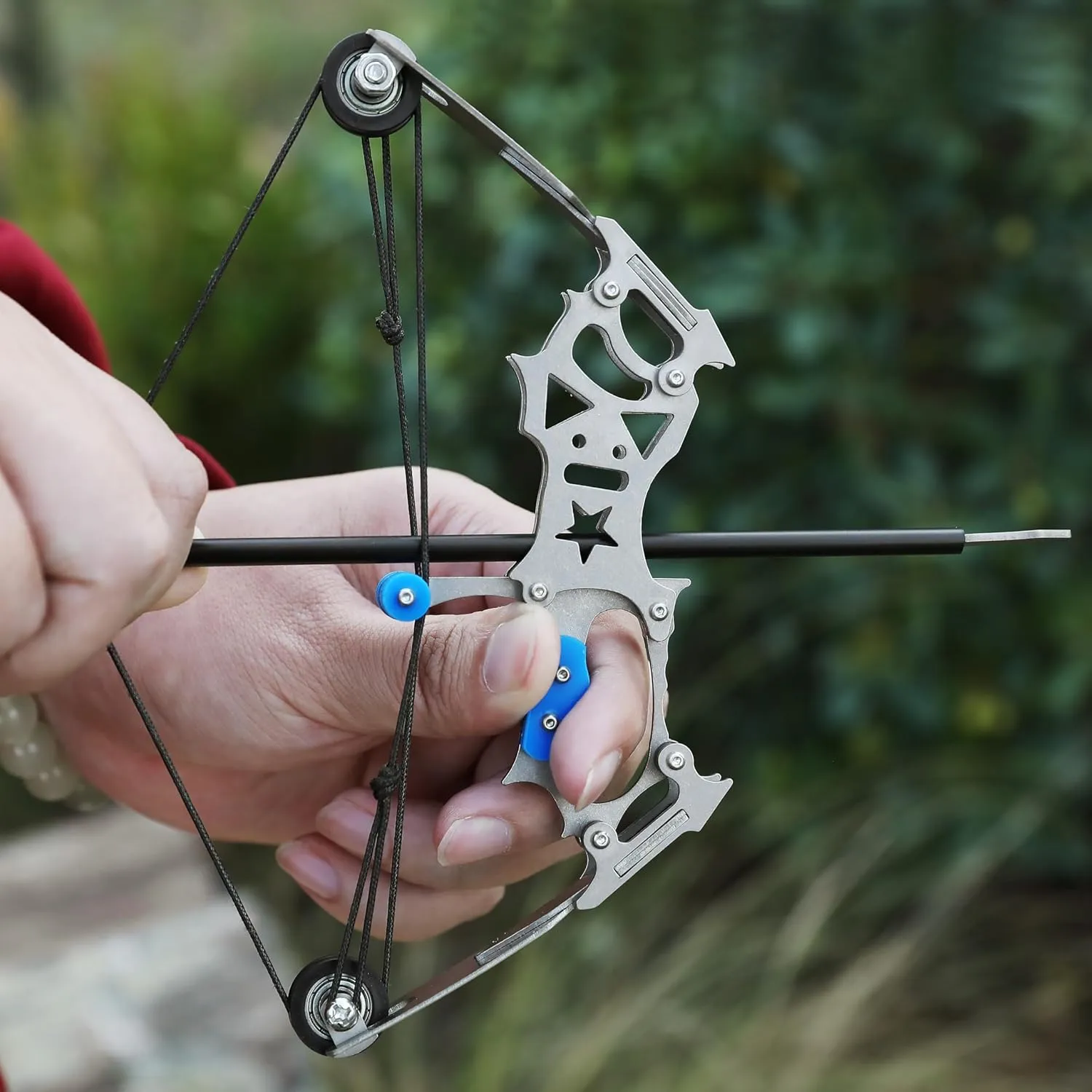 ZSHJGJR 6"/7.4"/7.9"/8.6"/8.8"/9.5"/11"/16" Archery Compound Bow and Arrow Set Training Bow RH/LH for Outdoor Sports Hunting Shooting Cool Stuff Archery Entertainment Fun Gift